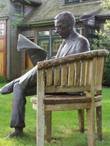 Man Sitting on Bench